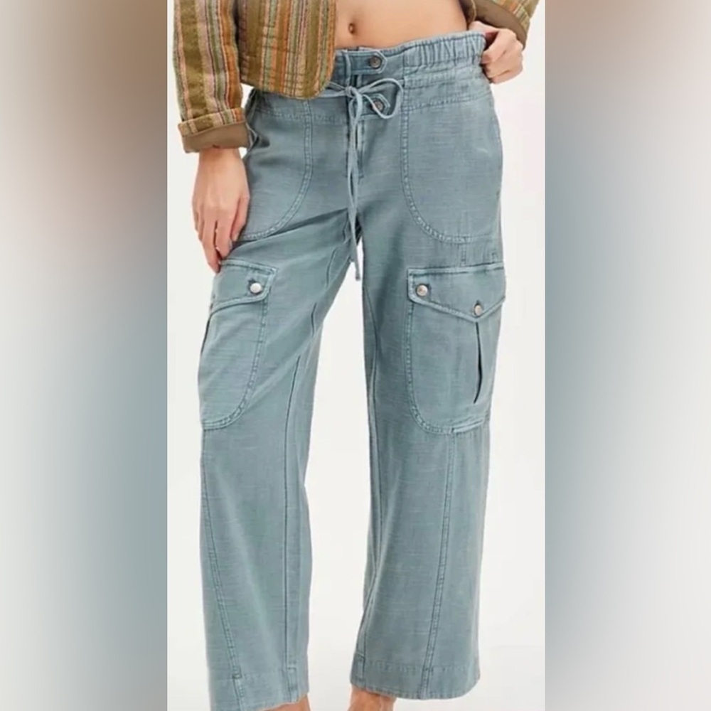 Free People Park Ave Pant in Autumn Sky